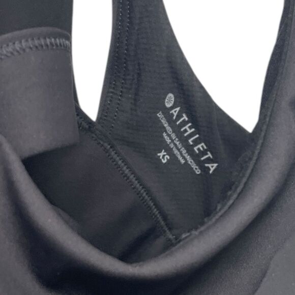NWT Athleta Black 2-in-1 Ultimate Support Tank Top, built-in sports bra, XS. New - Picture 6 of 10
